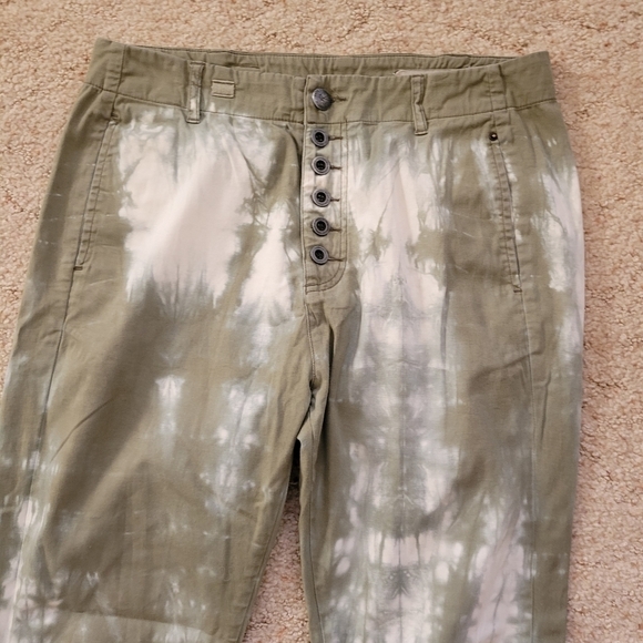 Sack's Green Tie Dye Pants Size 0 - Picture 3 of 5